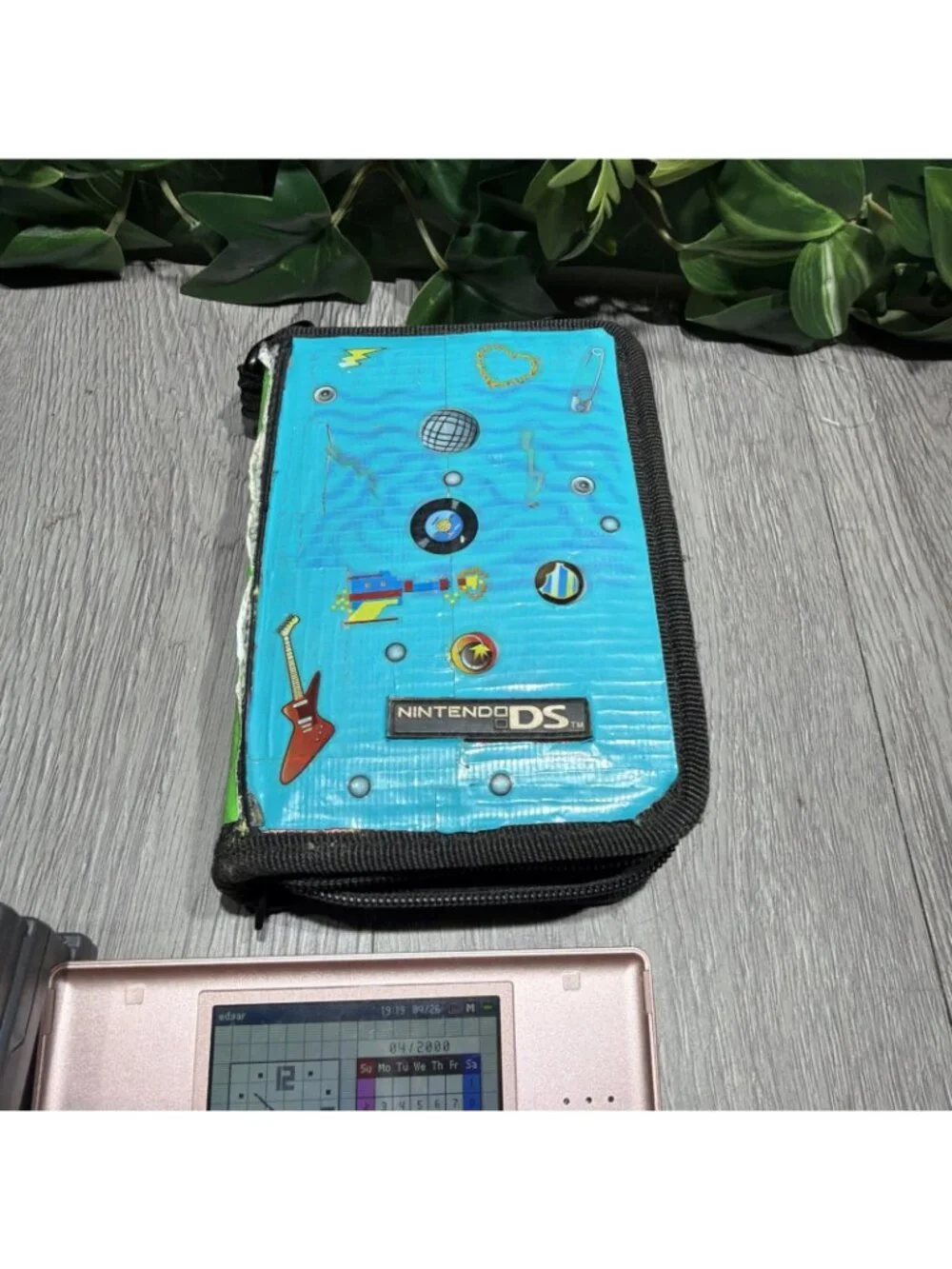 Nintendo DS Lite Pink With 11 Games Super Mario Bros Etc Stylus pen No Charger